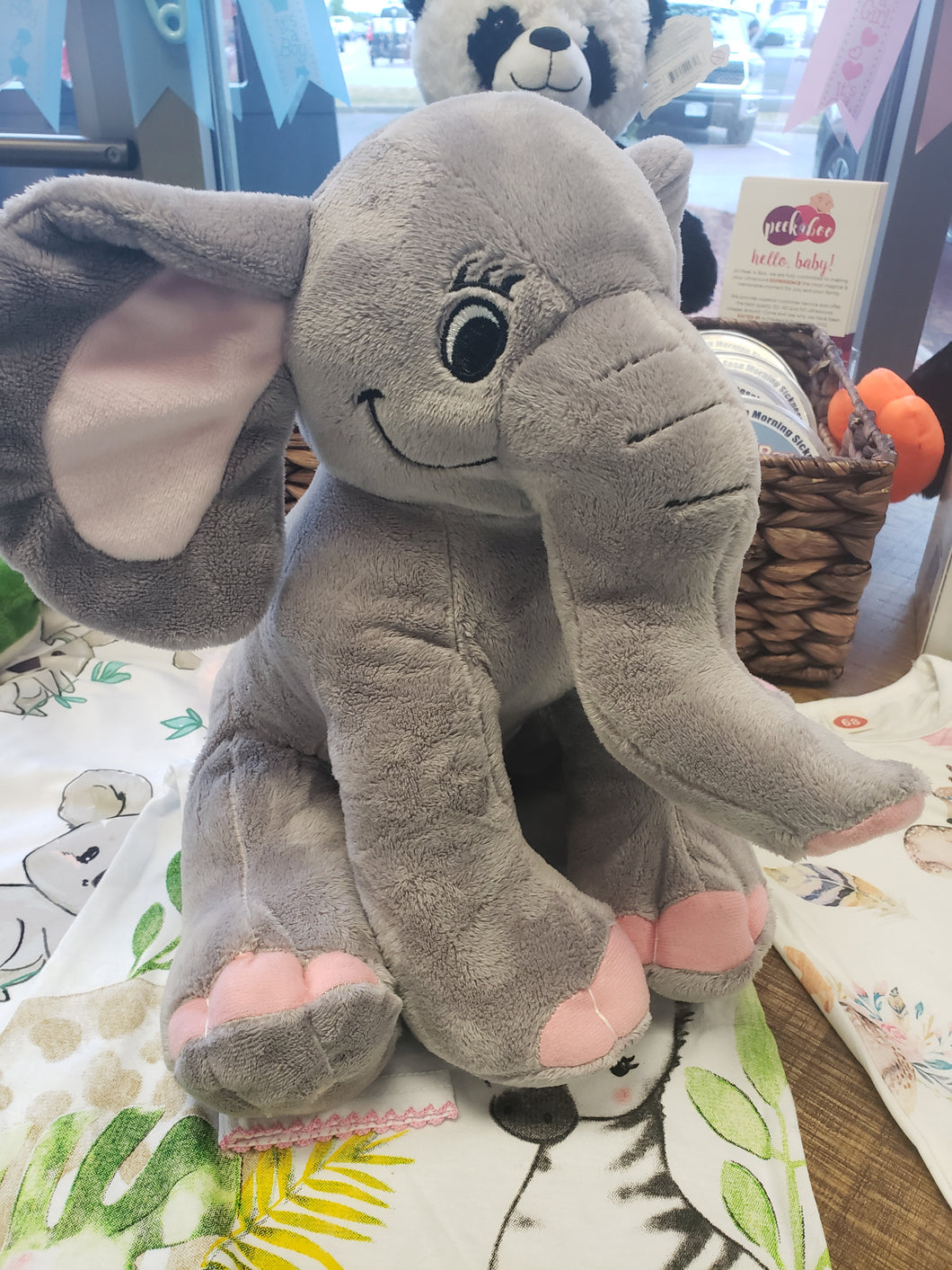Gray Elephant Heartbeat Buddy
