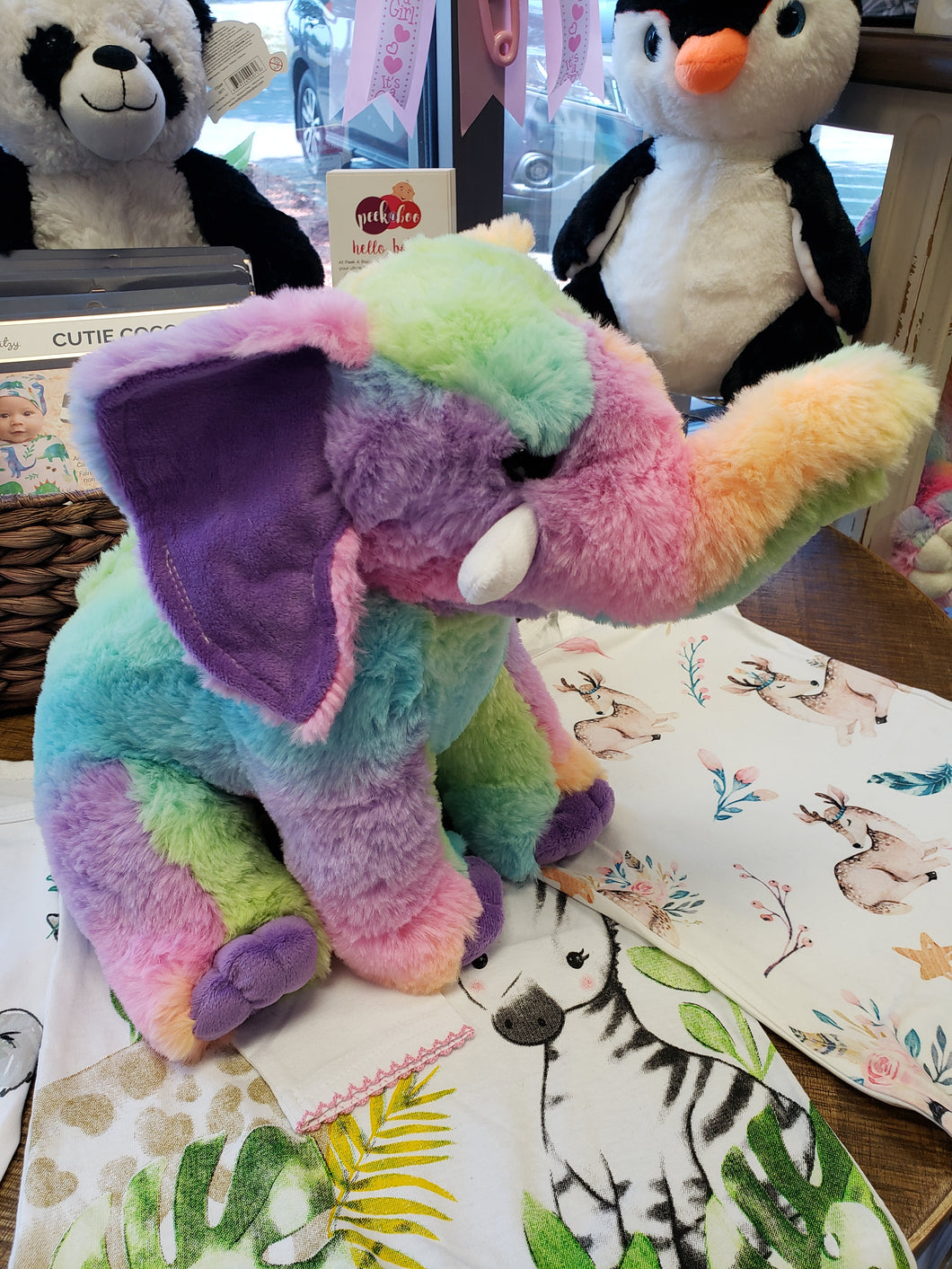Rainbow Elephant Heartbeat Buddy