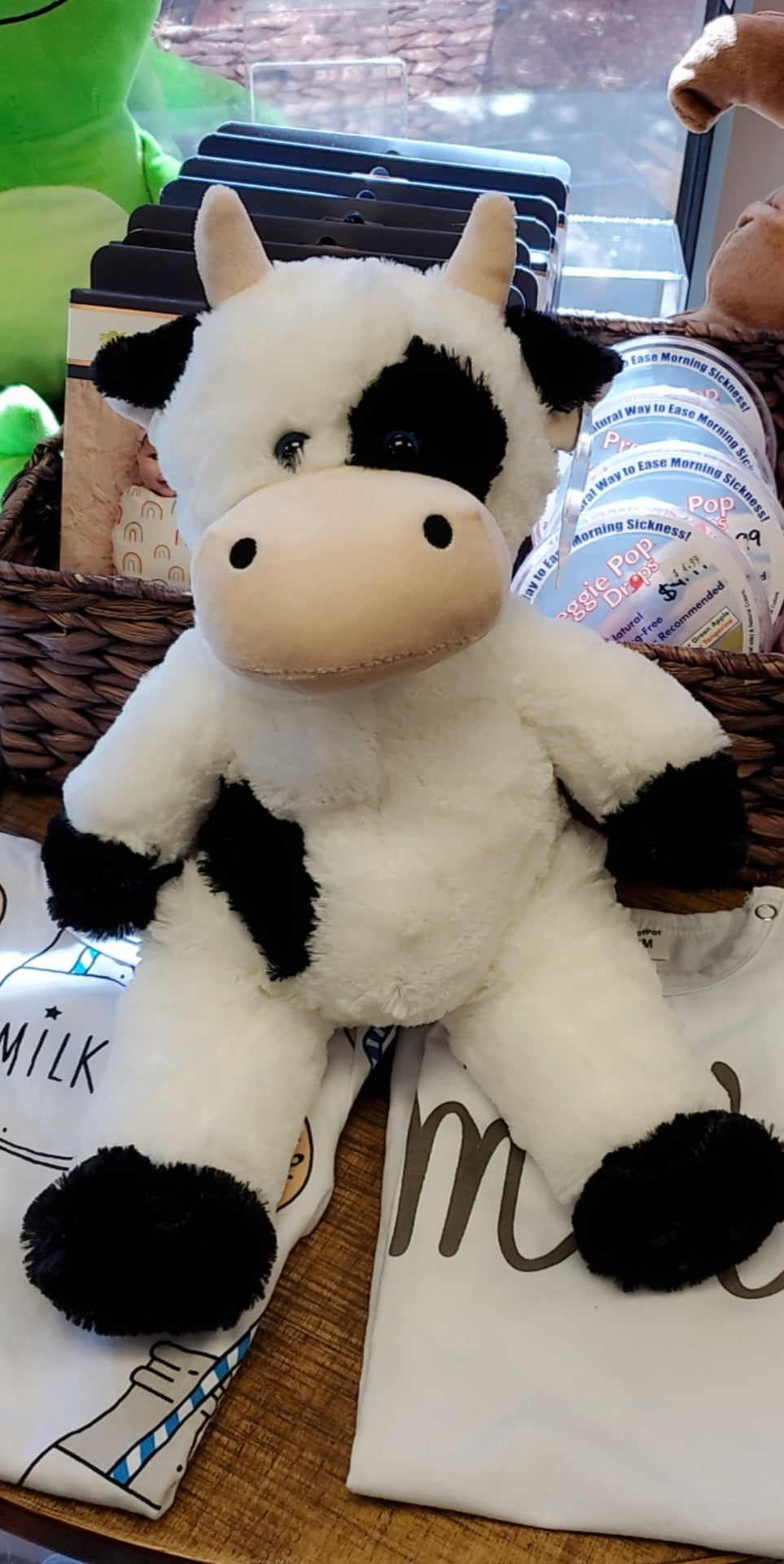 Black and White Cow Heartbeat Buddy